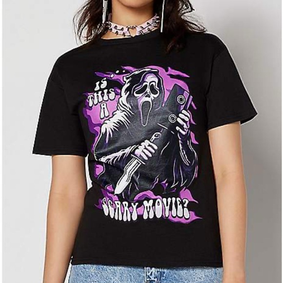 Ghost Face Tops - 🖤Ghost Face Graphic Tee🖤